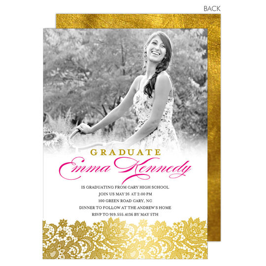 Brilliant Graduation Photo Invitations